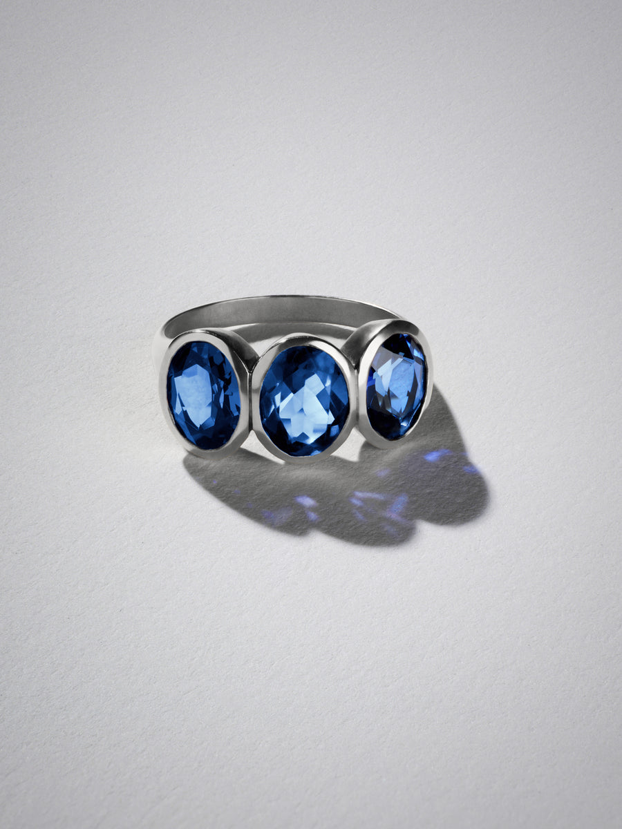 The Trio Sapphire Ring